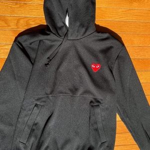 Comme des Garçon PLAY Hoodie - Black